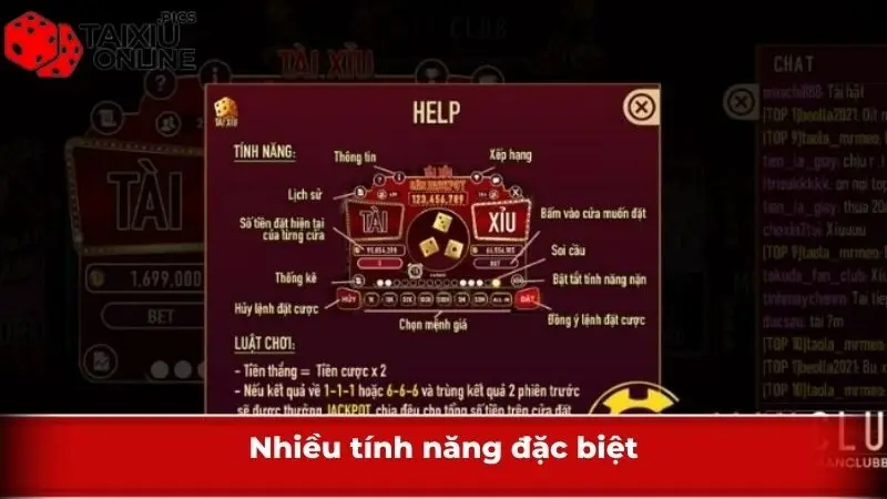Nhiều tính năng đặc biệt